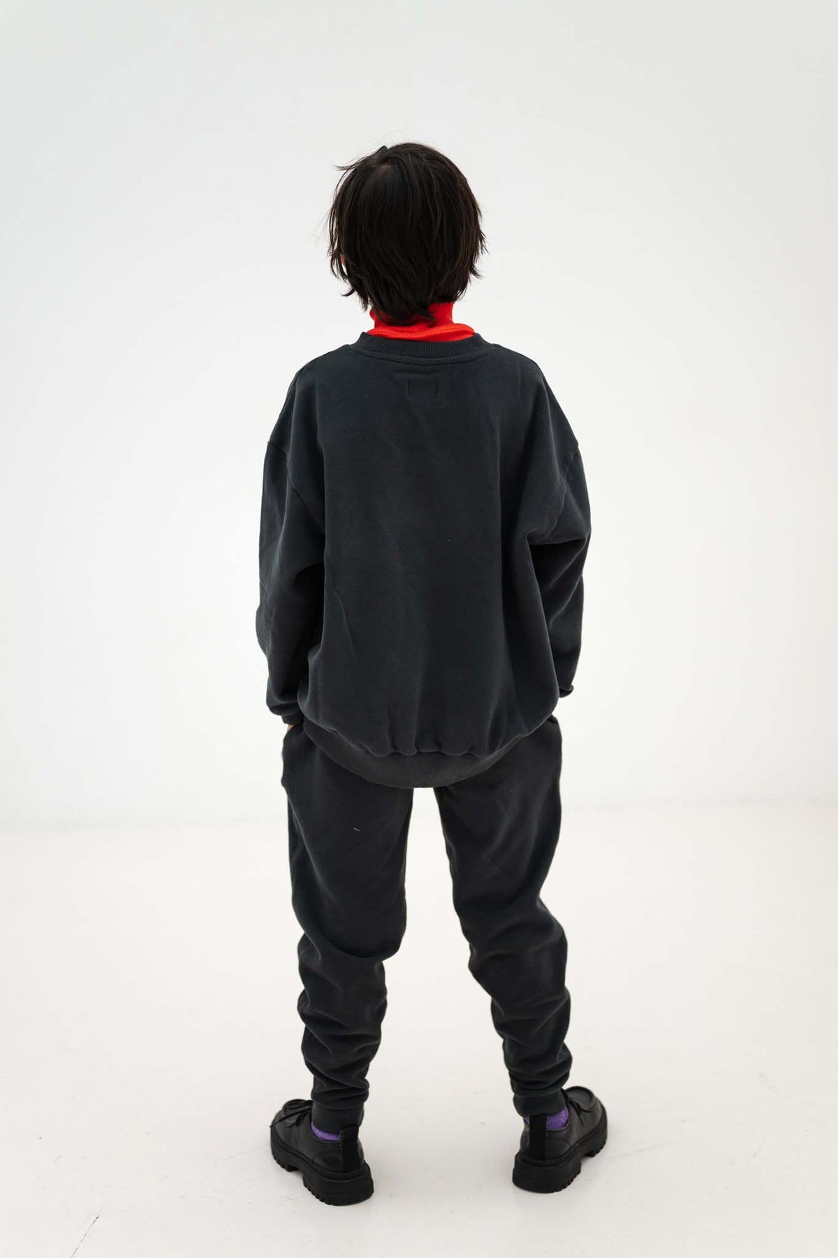 cozy drop sweater - moonless night black