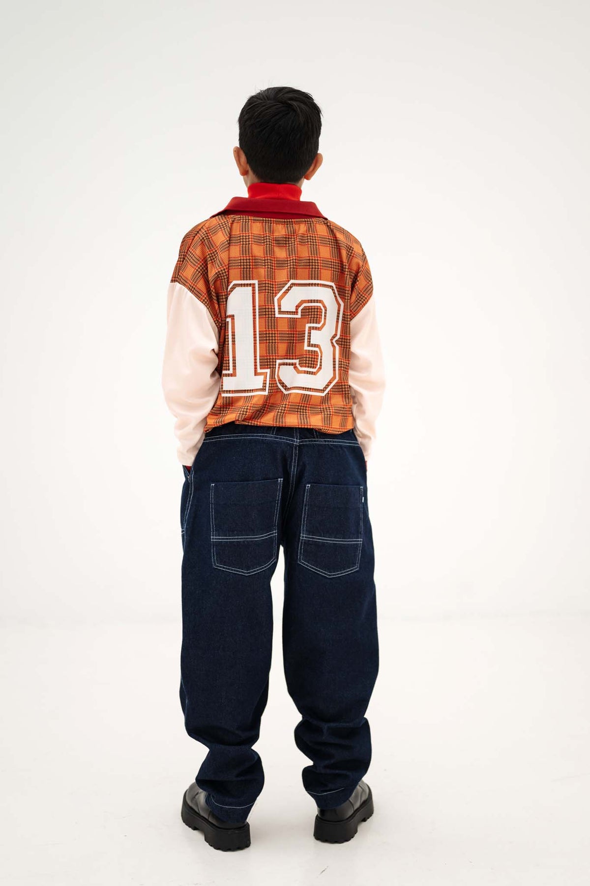 sports jersey - tartan twist colour block