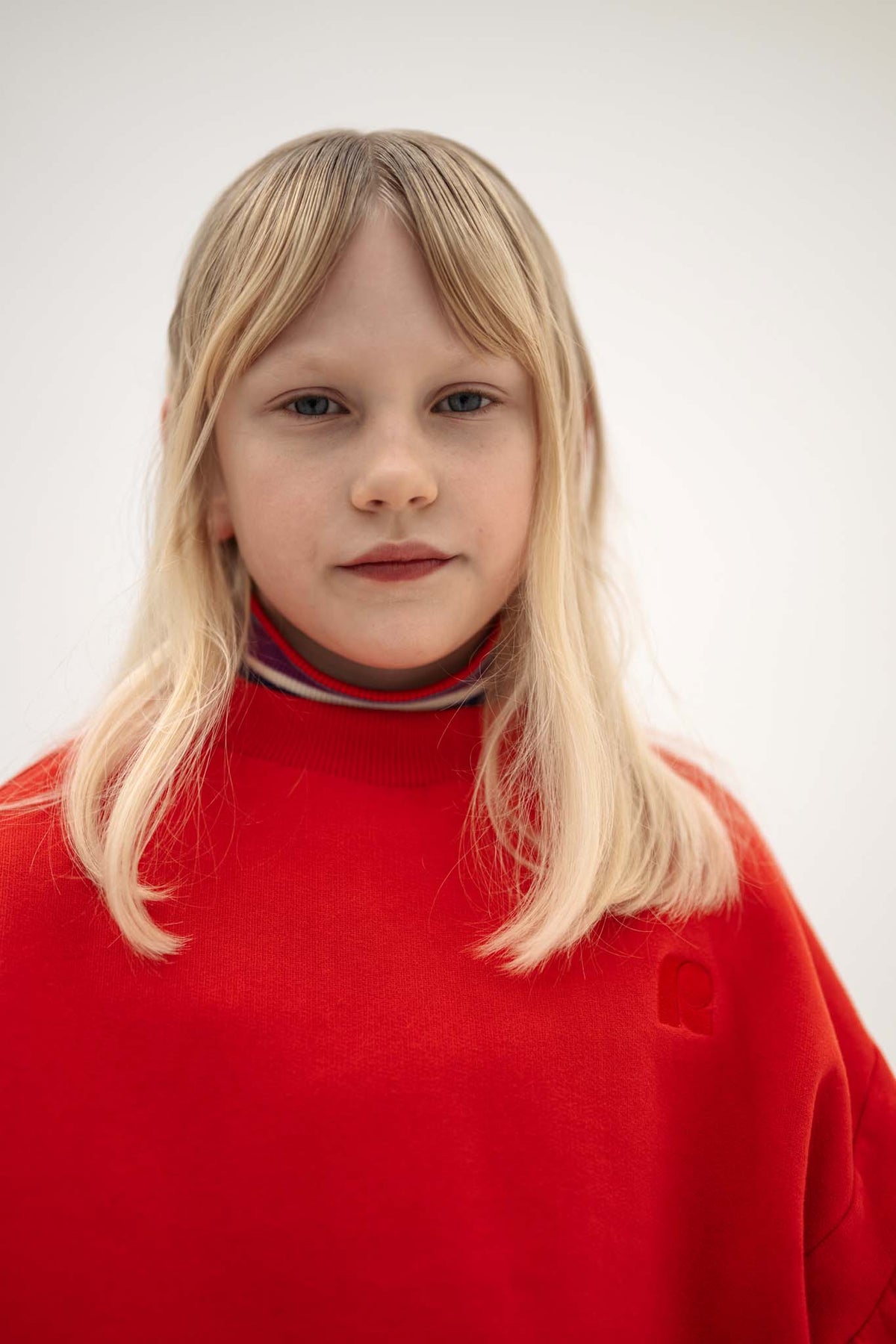 crop heart sweater - firecracker red