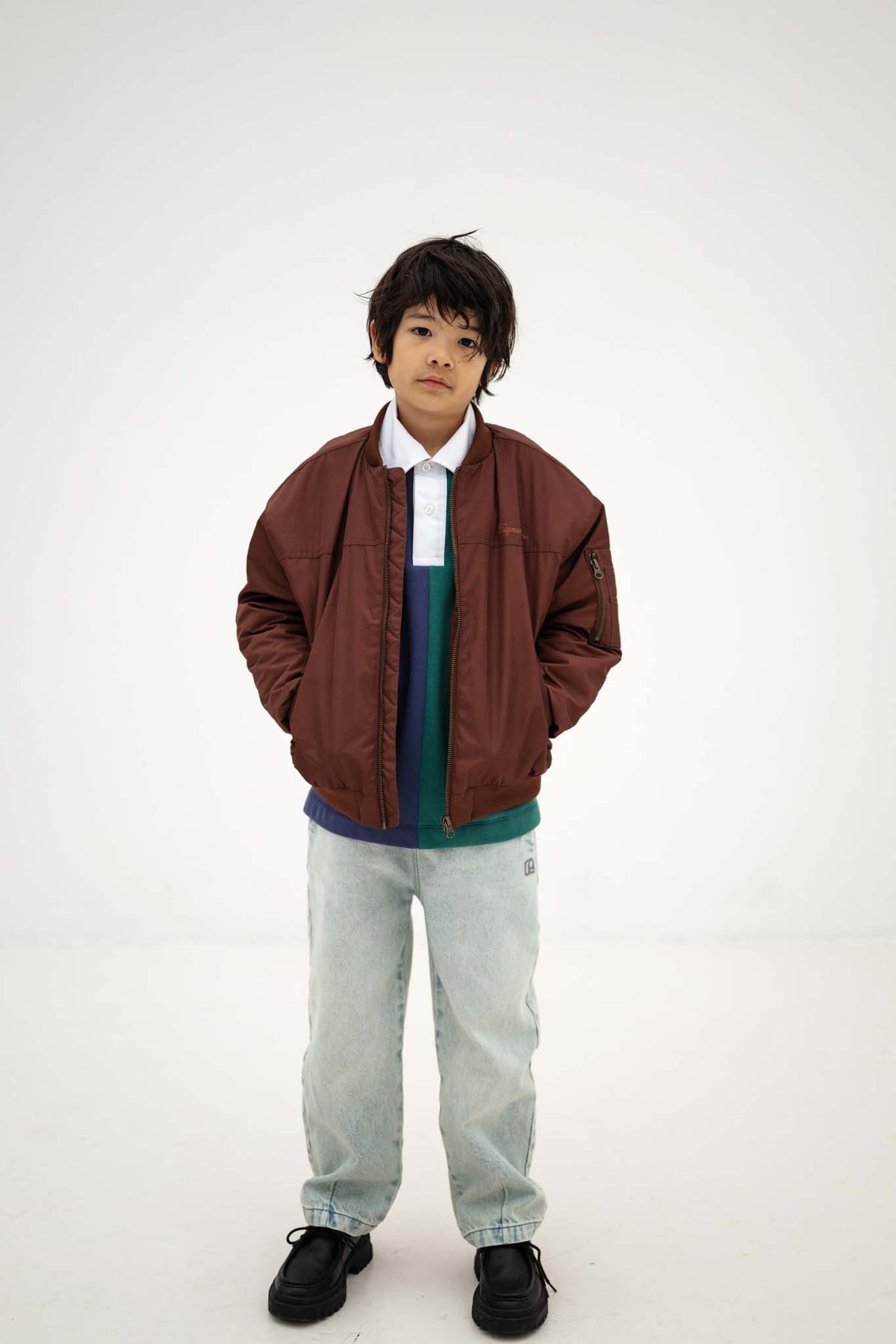 bomber coat - pure chocolate