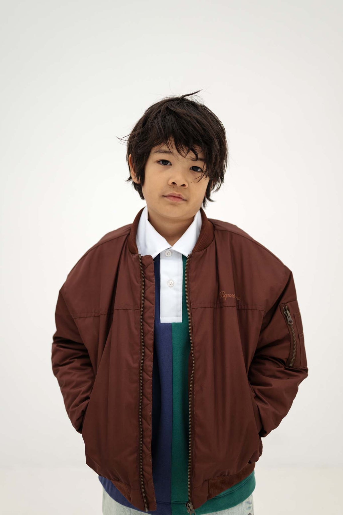 bomber coat - pure chocolate