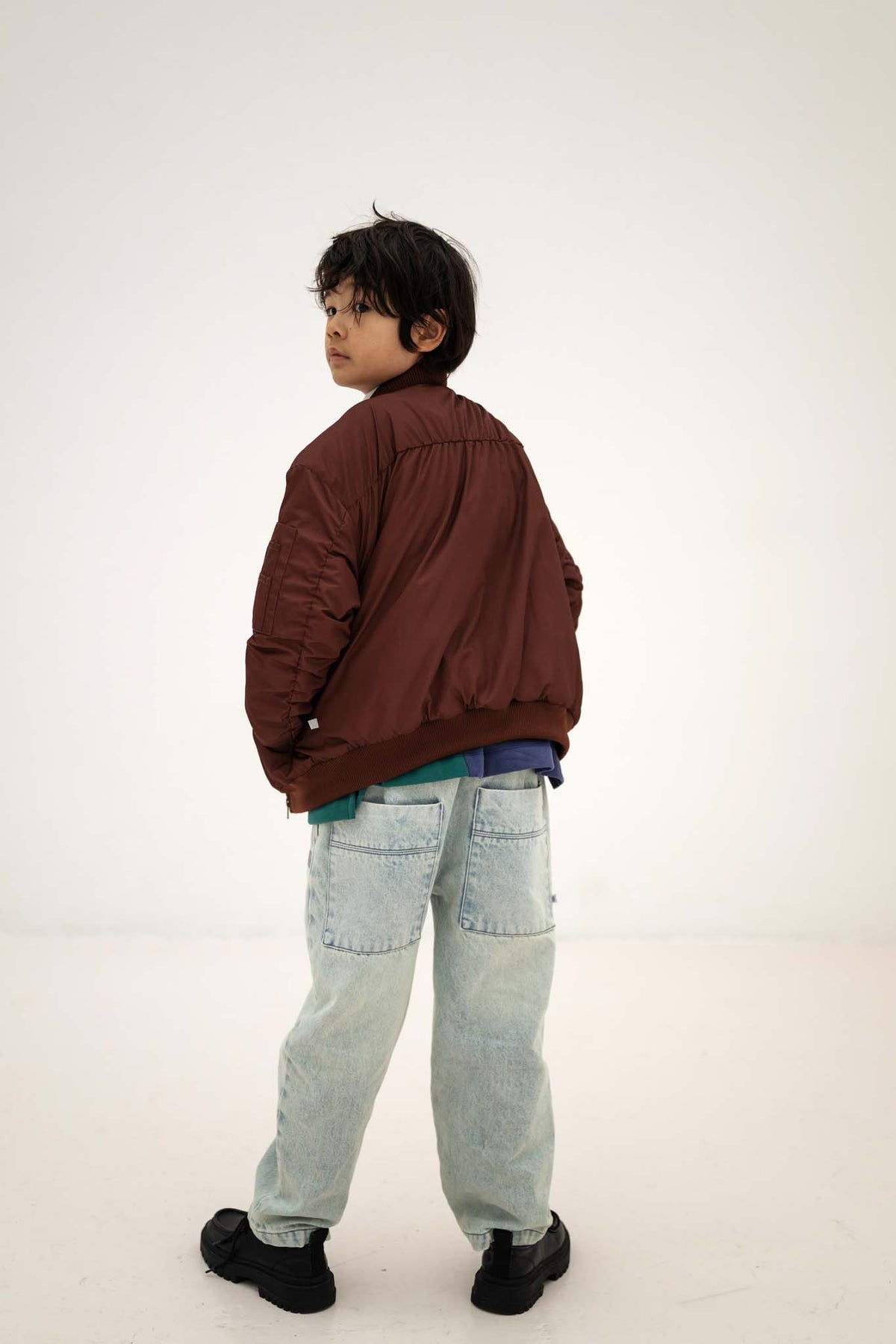 bomber coat - pure chocolate