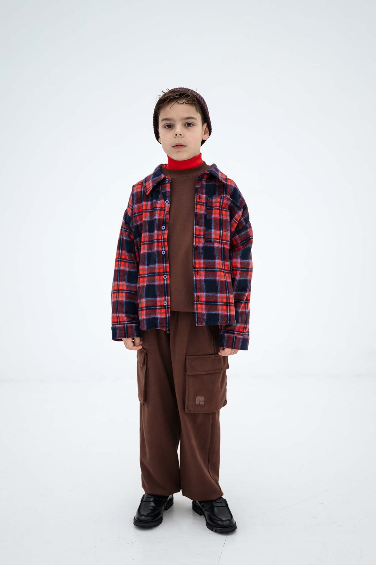 shirt - firecracker horizon check