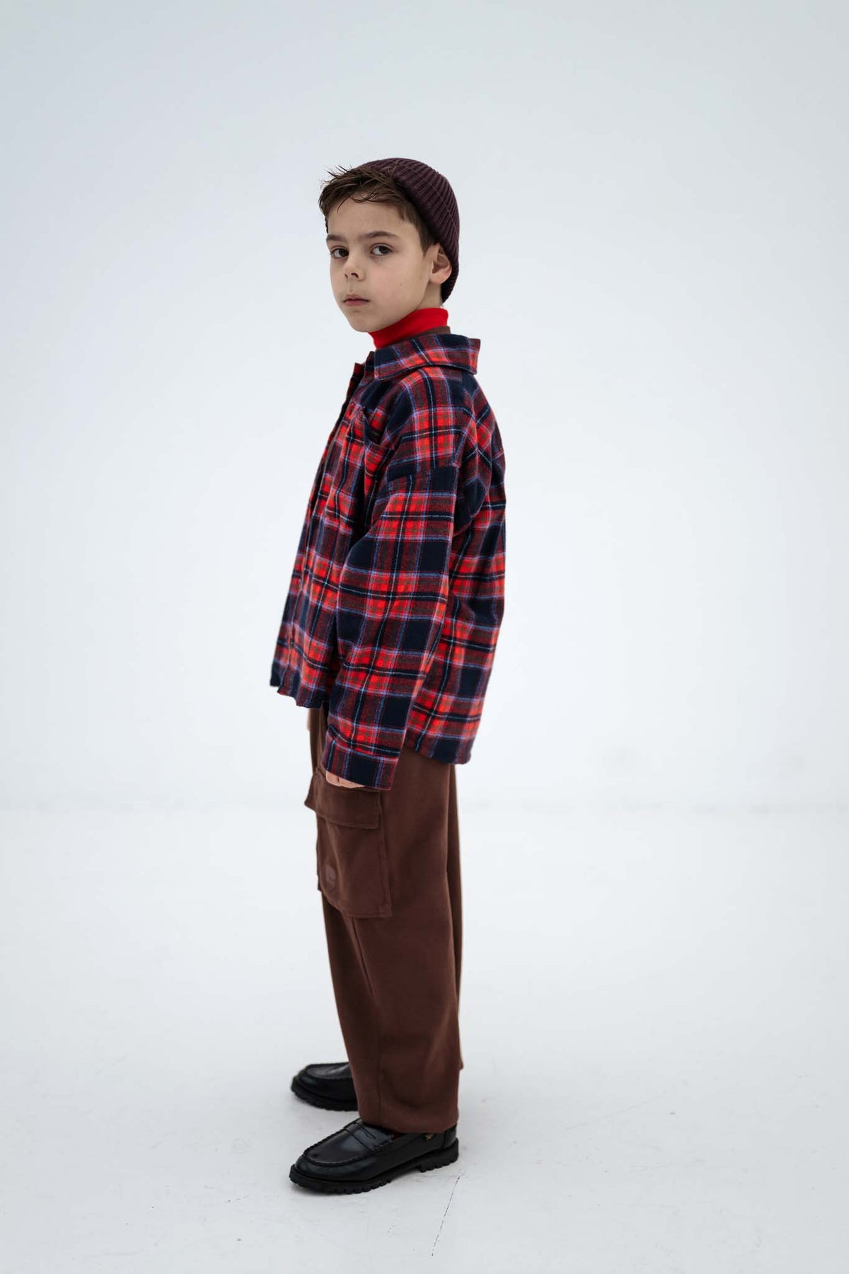 shirt - firecracker horizon check
