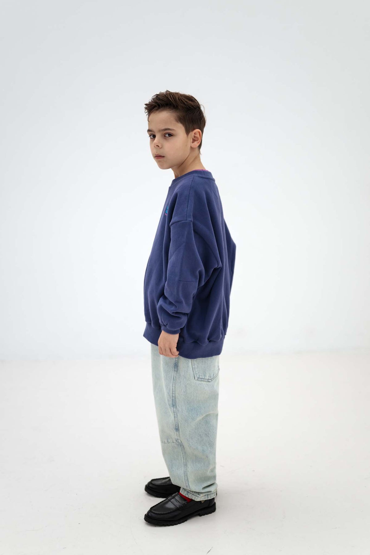 cozy drop sweater - eclipse blue