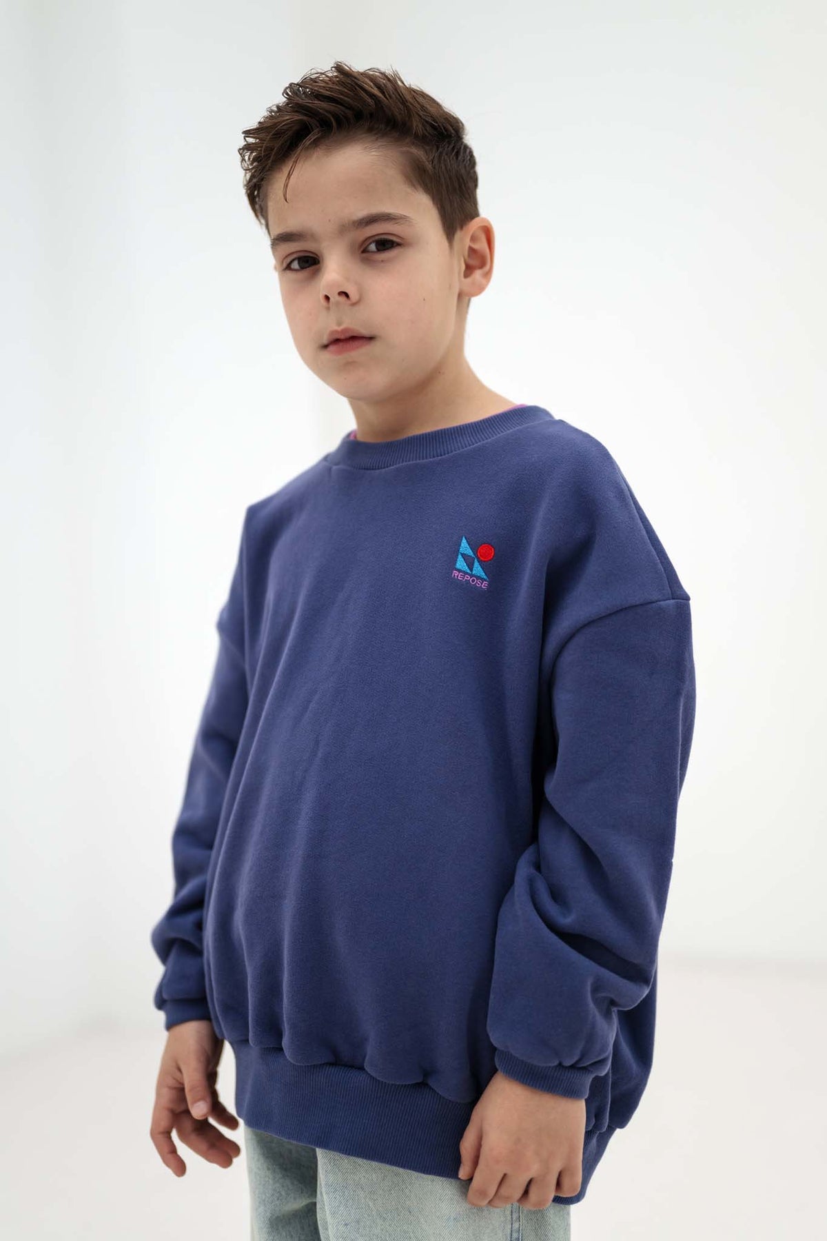 cozy drop sweater - eclipse blue