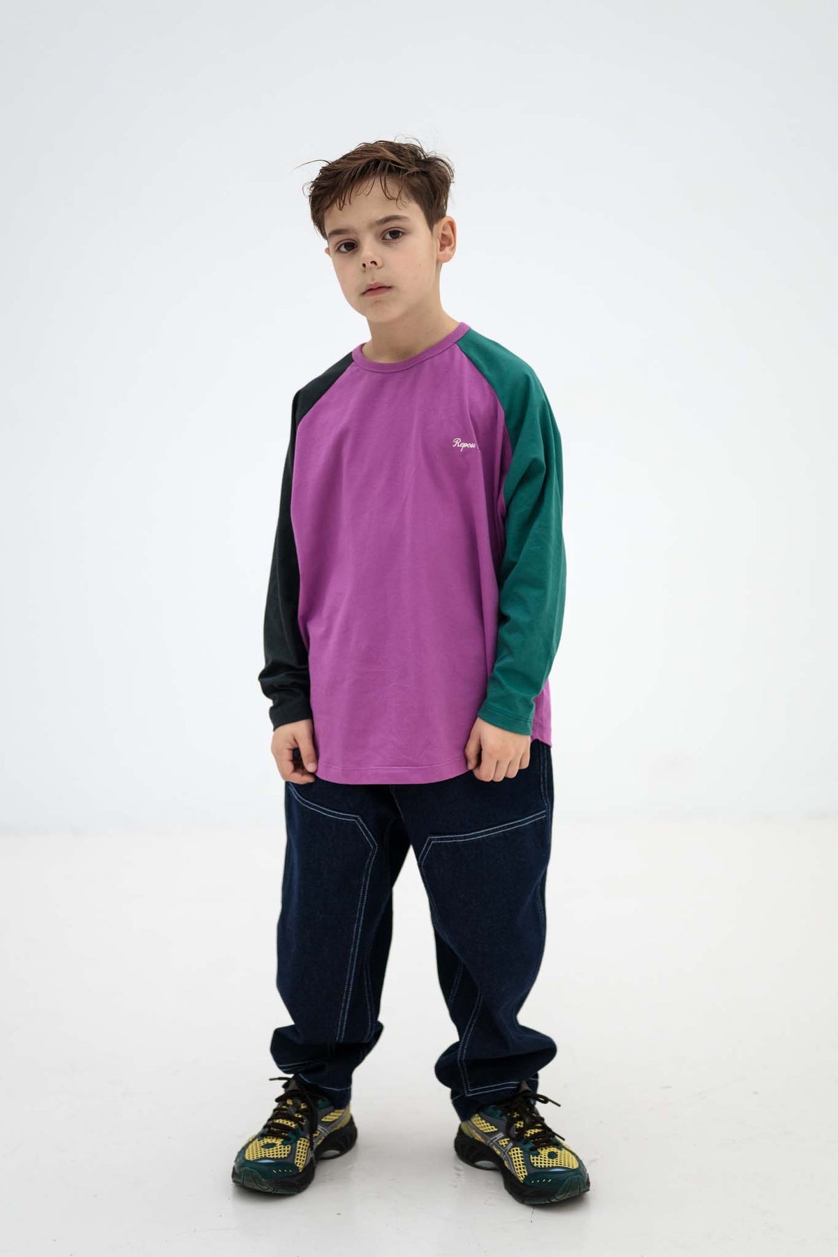 raglan long sleeve - colour block