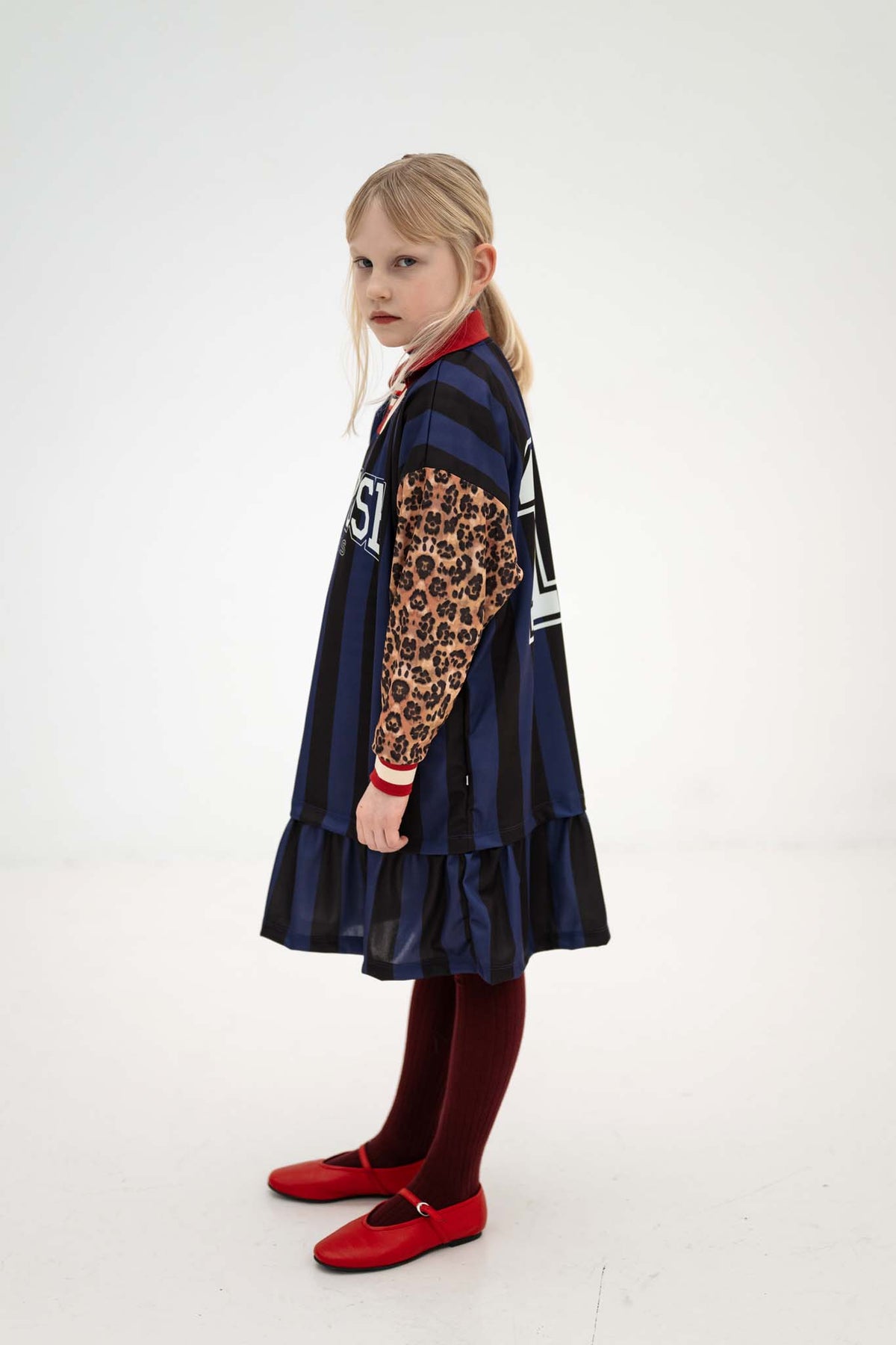 sports jersey dress - eclipse night colour block