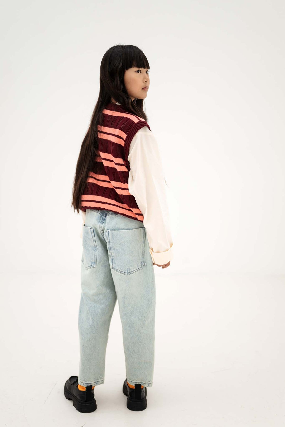 knit tank - mulberry flamingo ajour