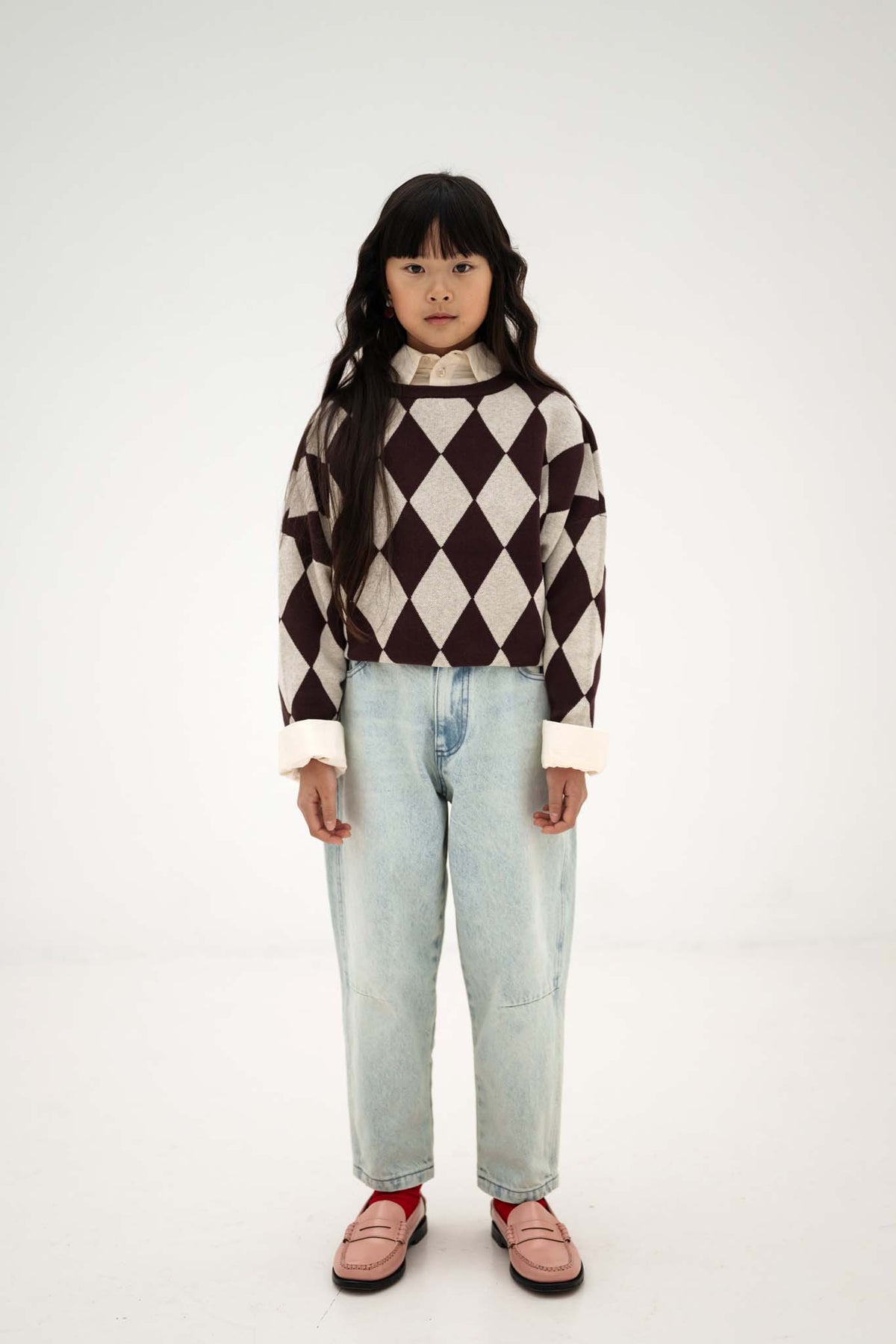 boxy blouse ls - vintage white