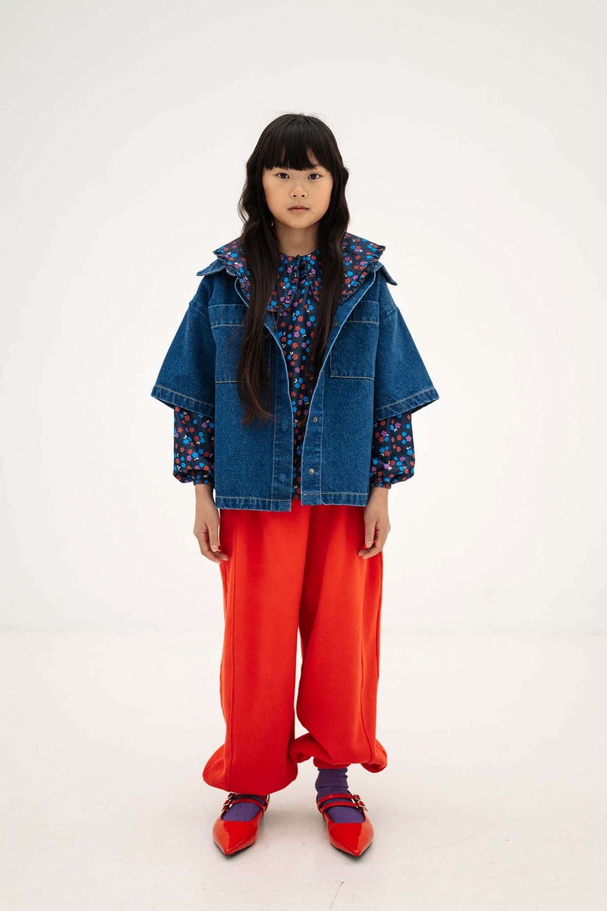 denim shirt - faded mid blue