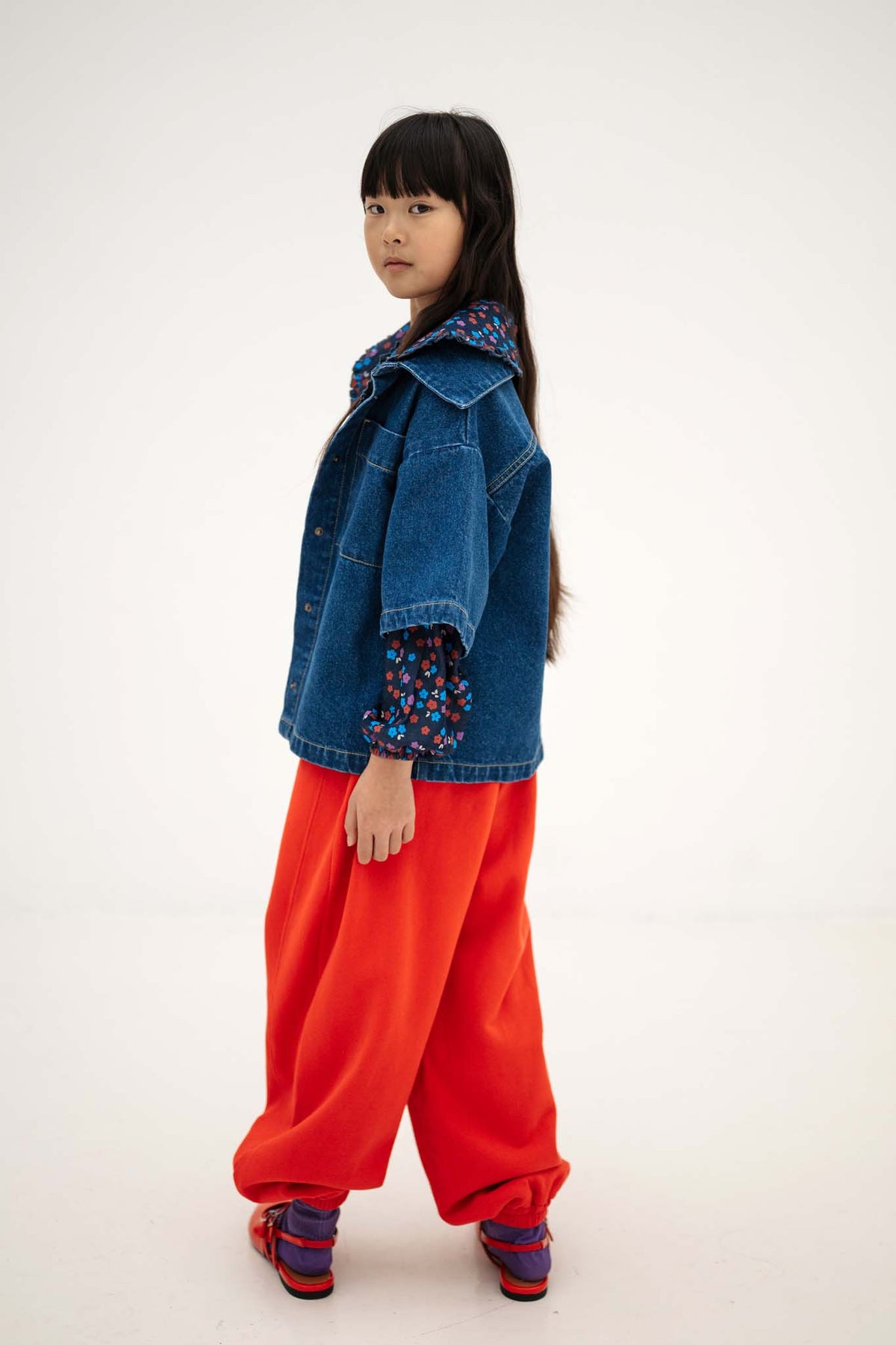 denim shirt - faded mid blue
