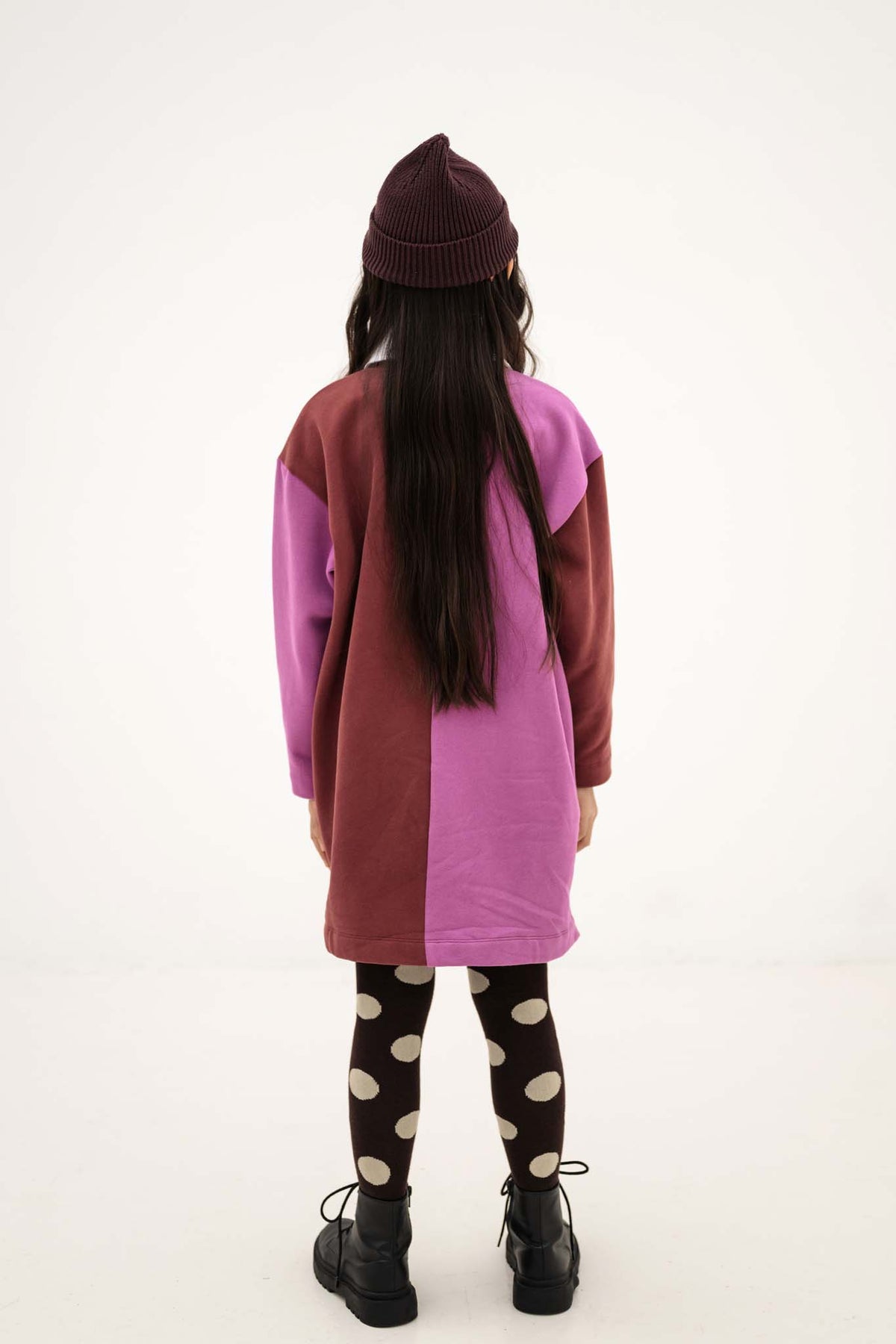 tights - chocolate polka dot