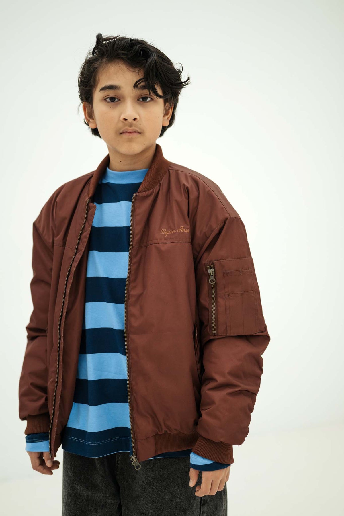 bomber coat - pure chocolate