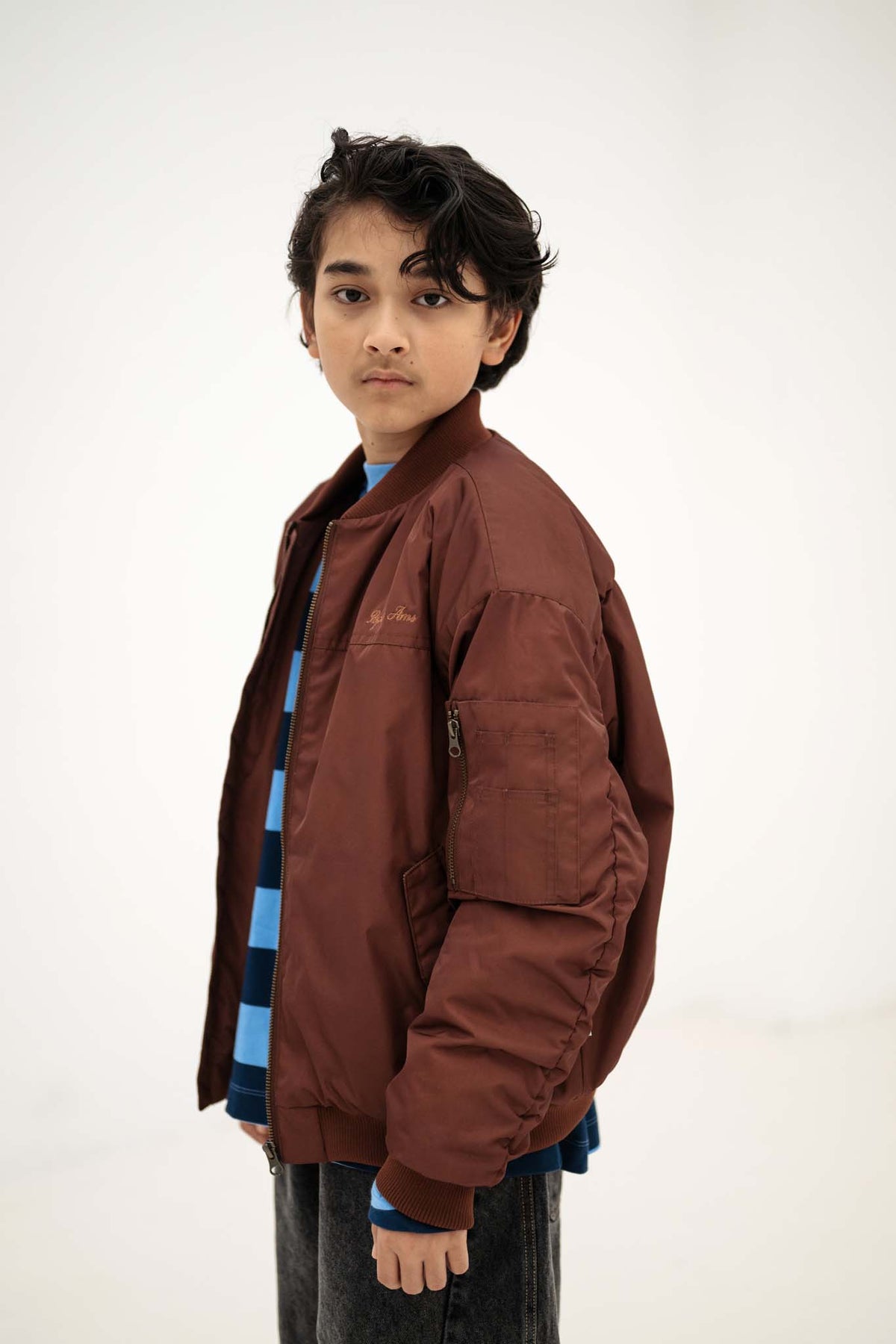 bomber coat - pure chocolate