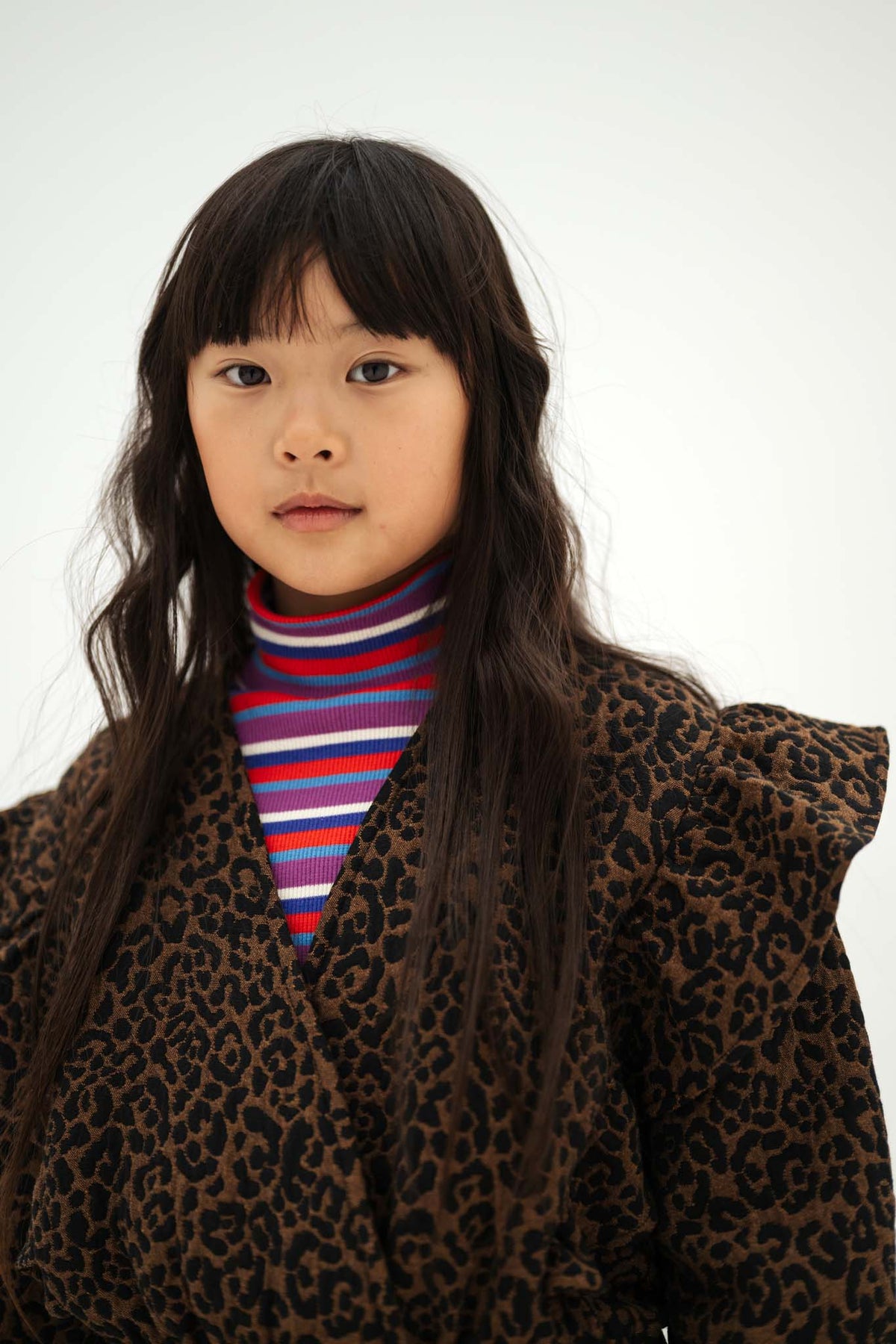 nutty jacket - chocolate leopard jacquard
