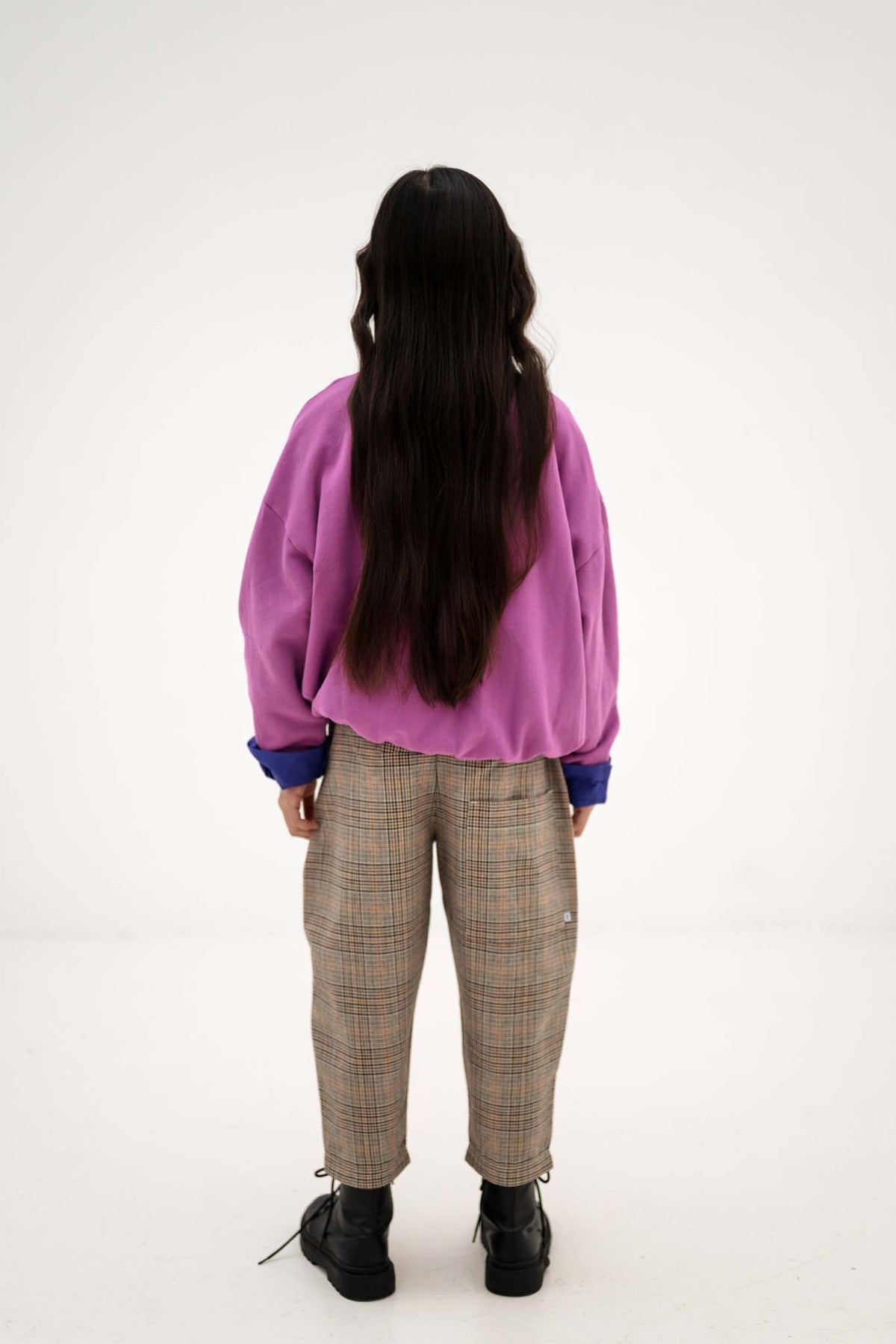 cozy drop sweater - purple orchid