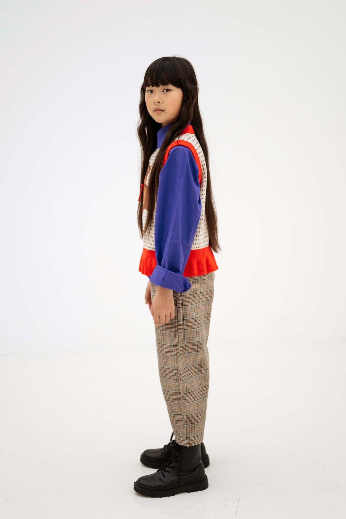 boxy blouse ls - orchid pop