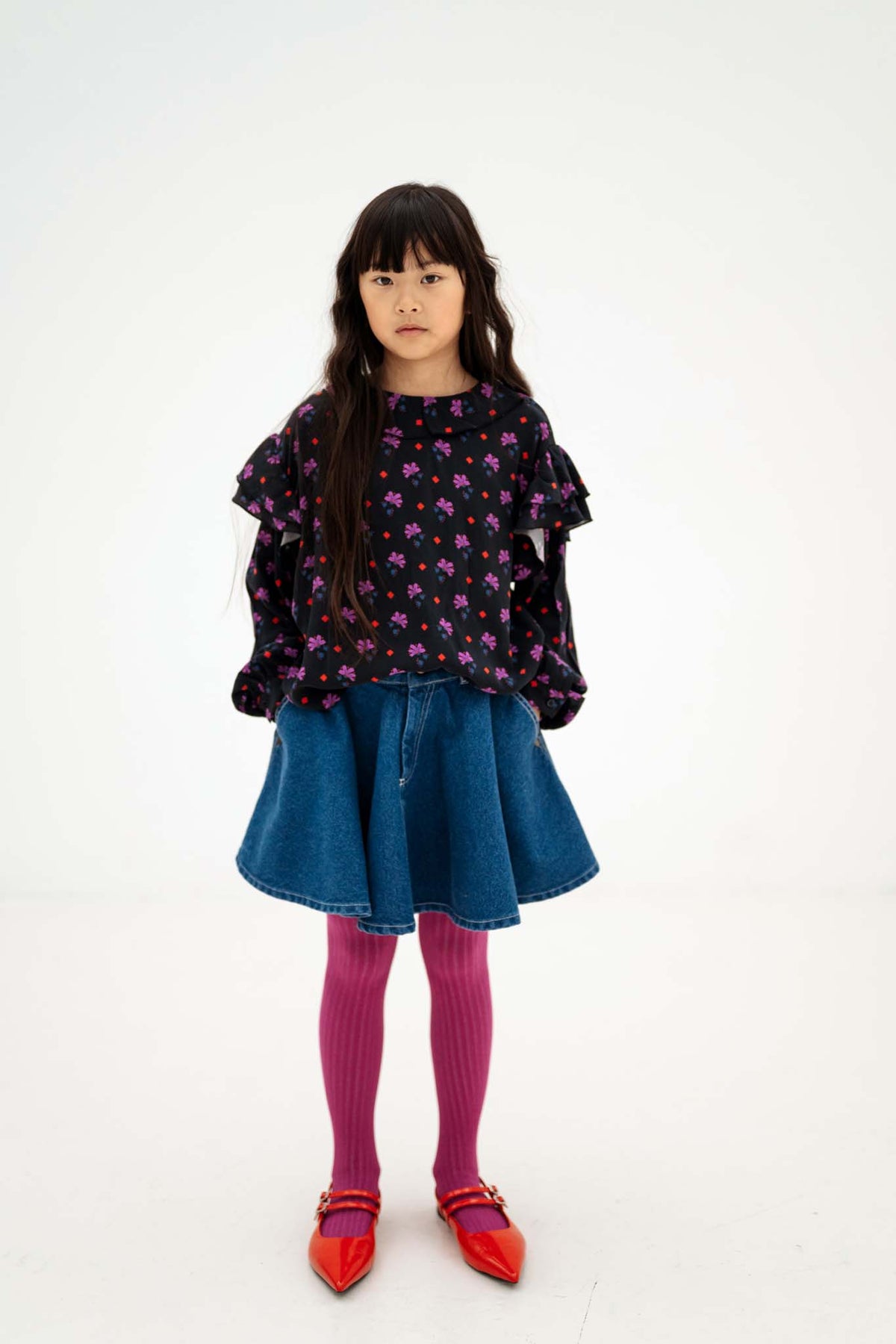tights - purple orchid