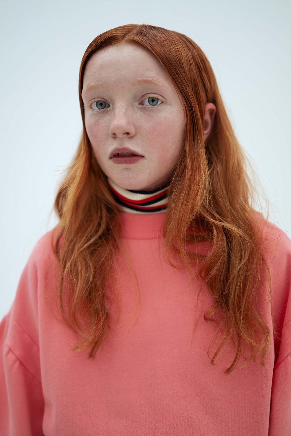 crop heart sweater - cheeky flamingo