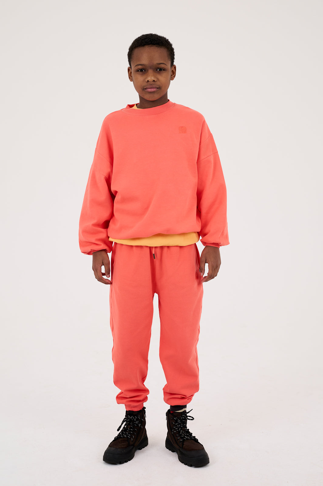 crewneck sweater - flow coral