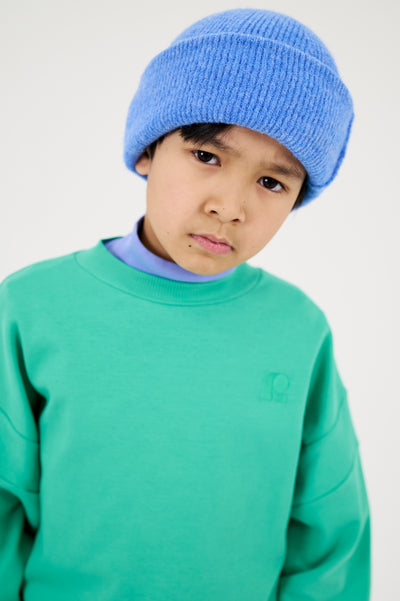 knit hat - wedgewood