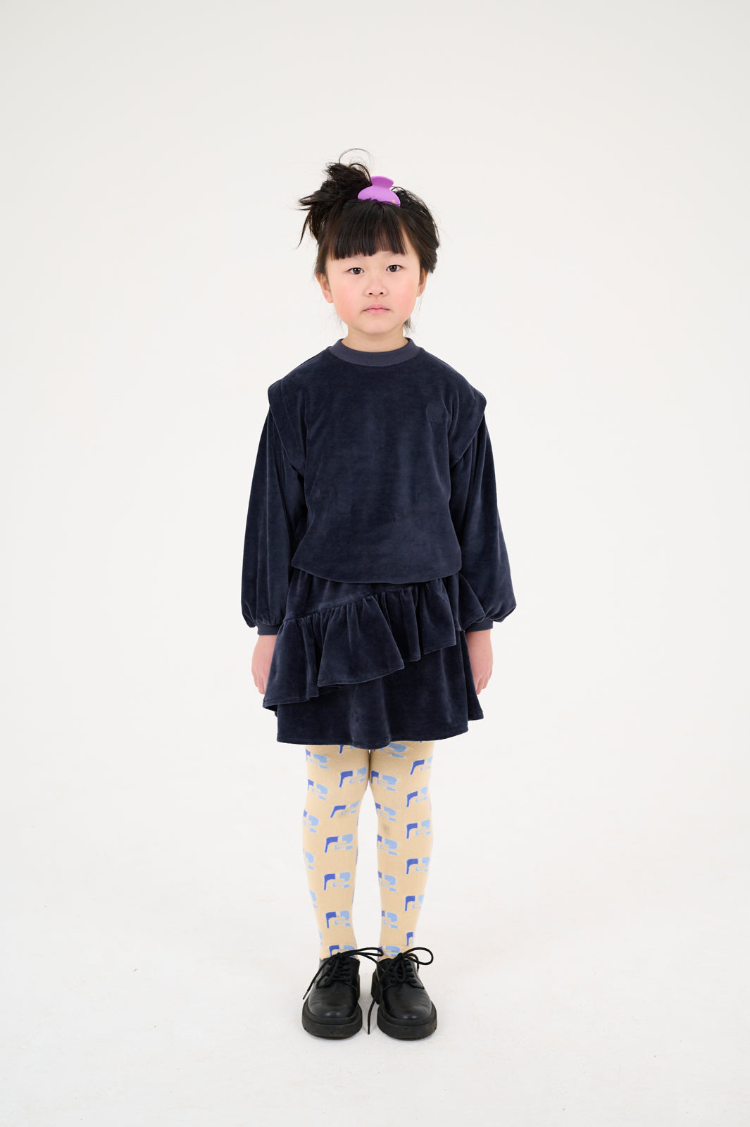ruffle skirt - iron grey