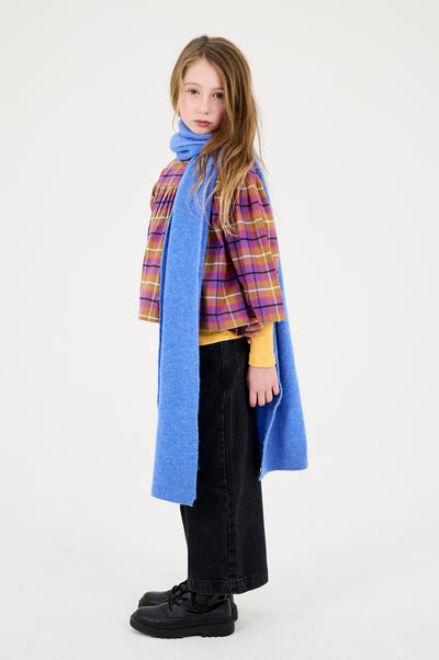 knit scarf - wedgewood