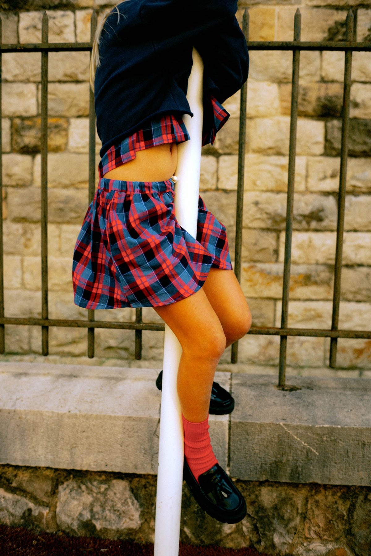 mini skirt - club check