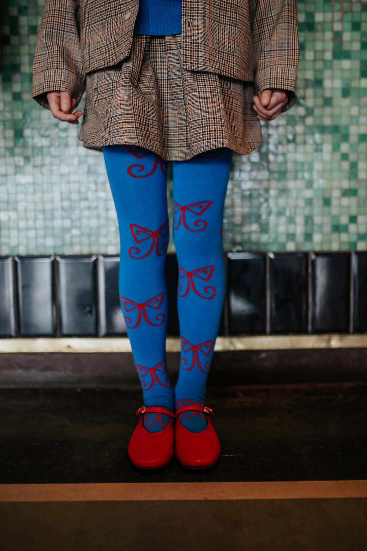tights - fancy bow