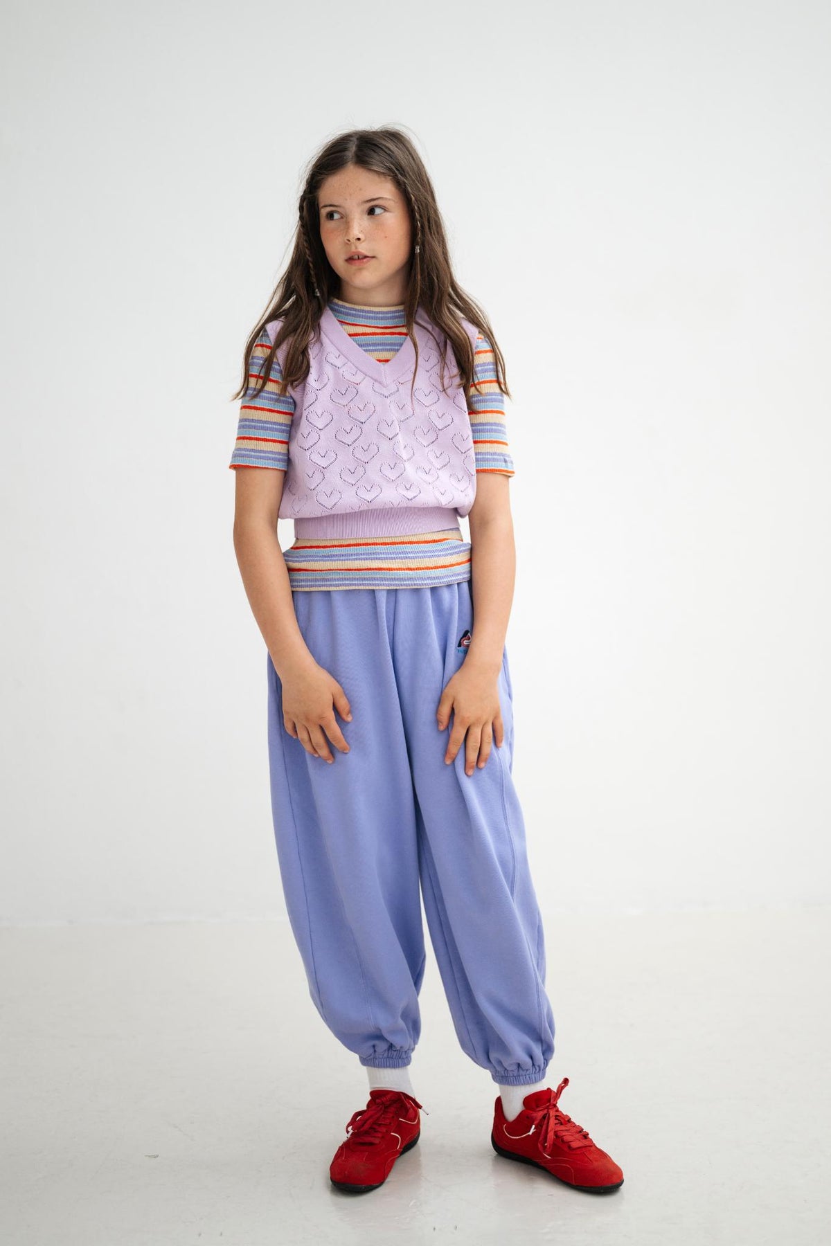 loose comfy pant - glacier bloom