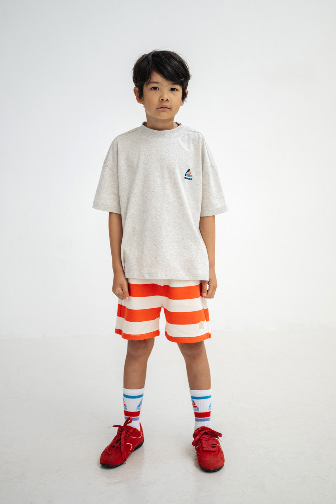 boxy tee - light mixed cream