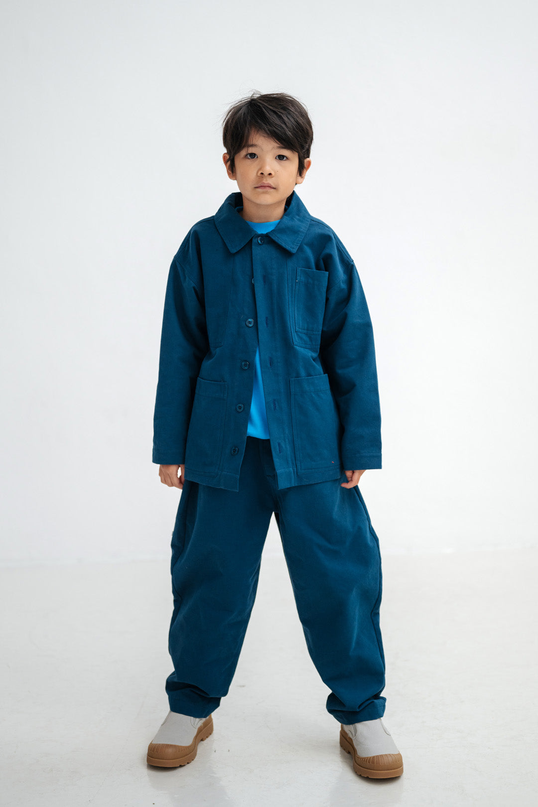 worker jacket - deep sea blue