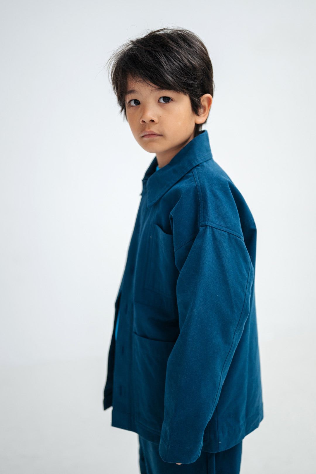 worker jacket - deep sea blue