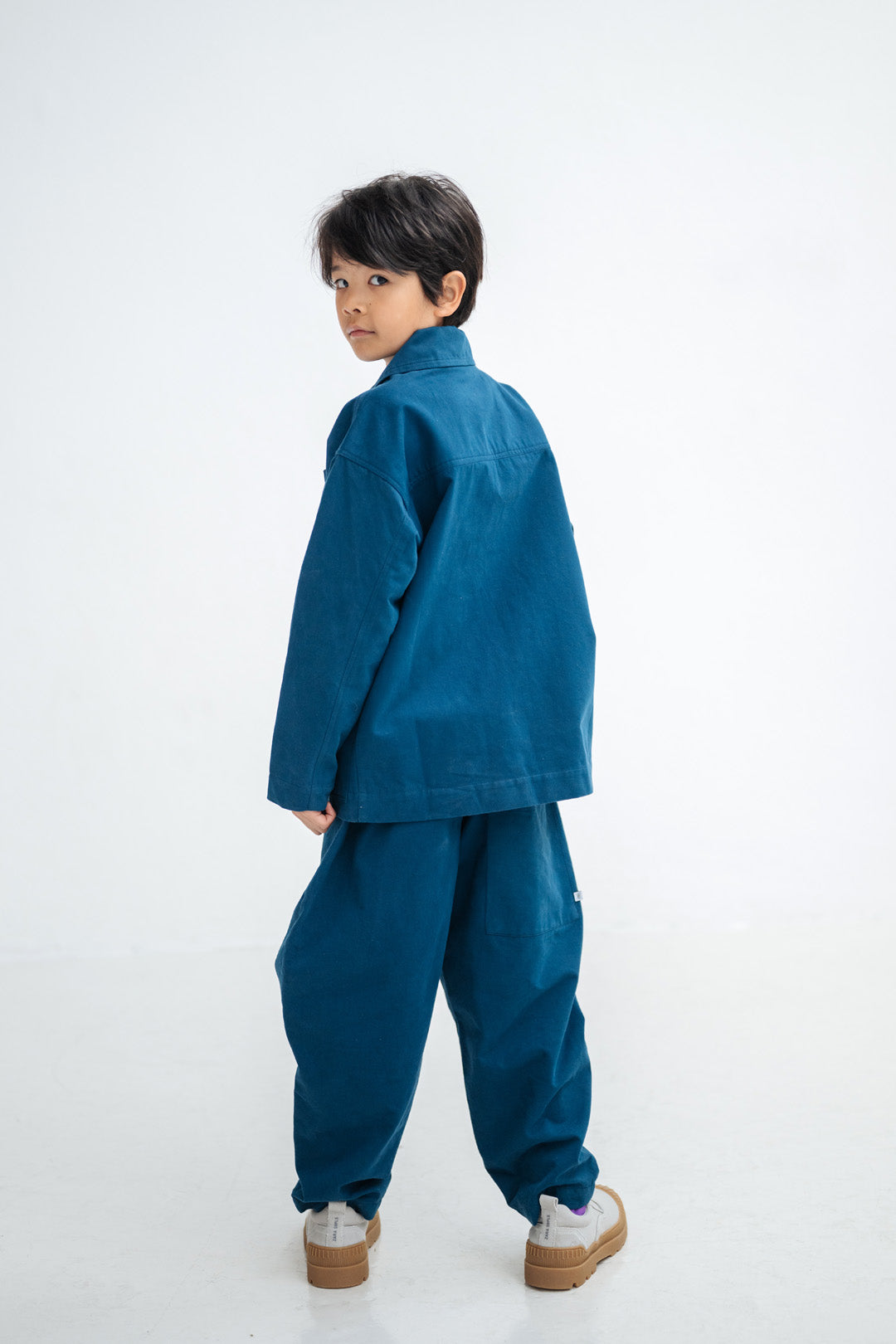 worker jacket - deep sea blue