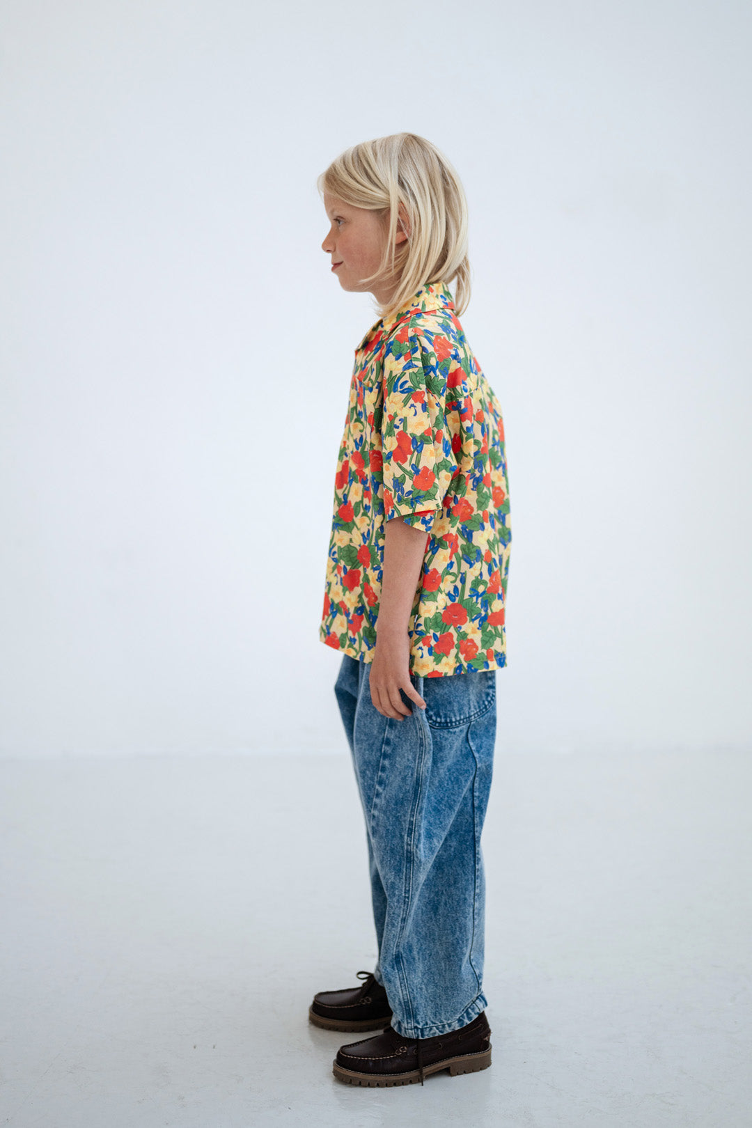 wide pant - acid blue