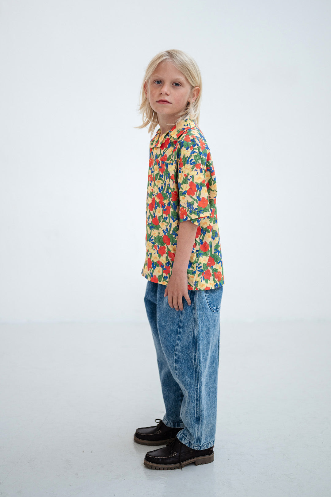 wide pant - acid blue