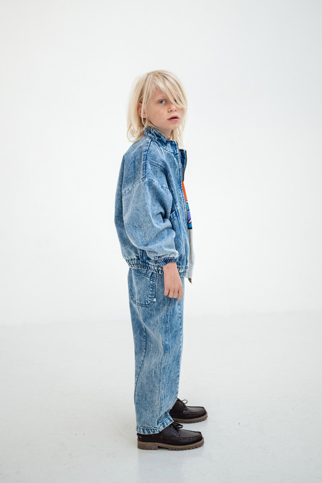 wide pant - acid blue
