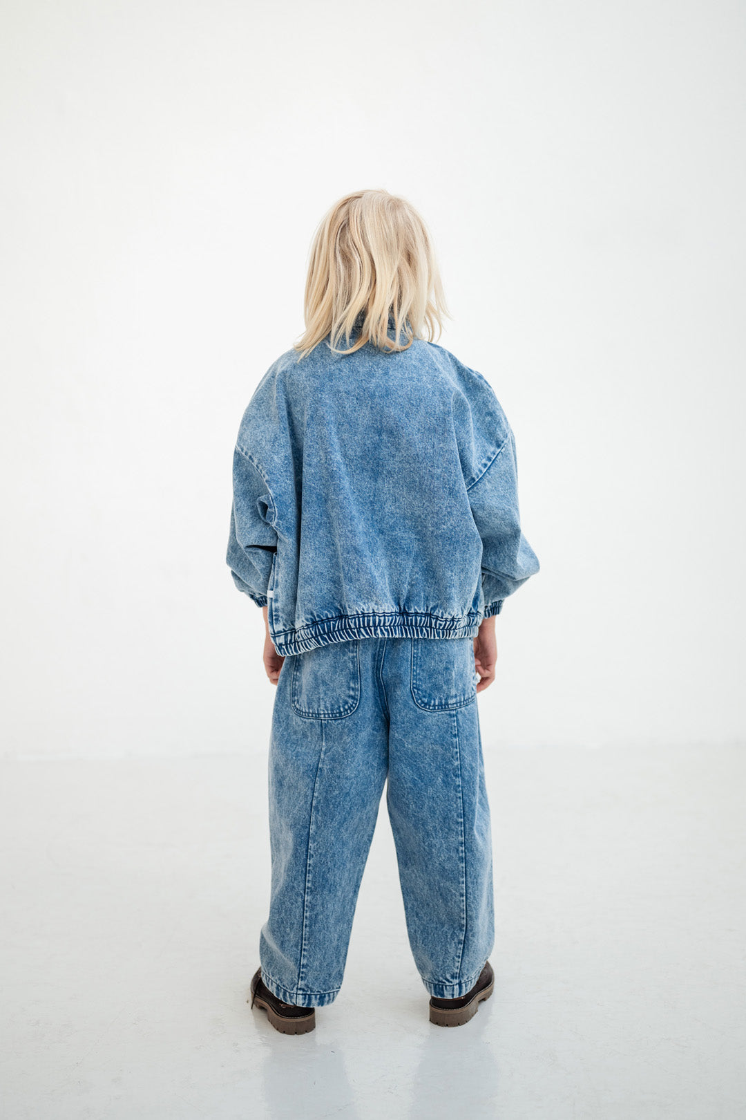 wide pant - acid blue