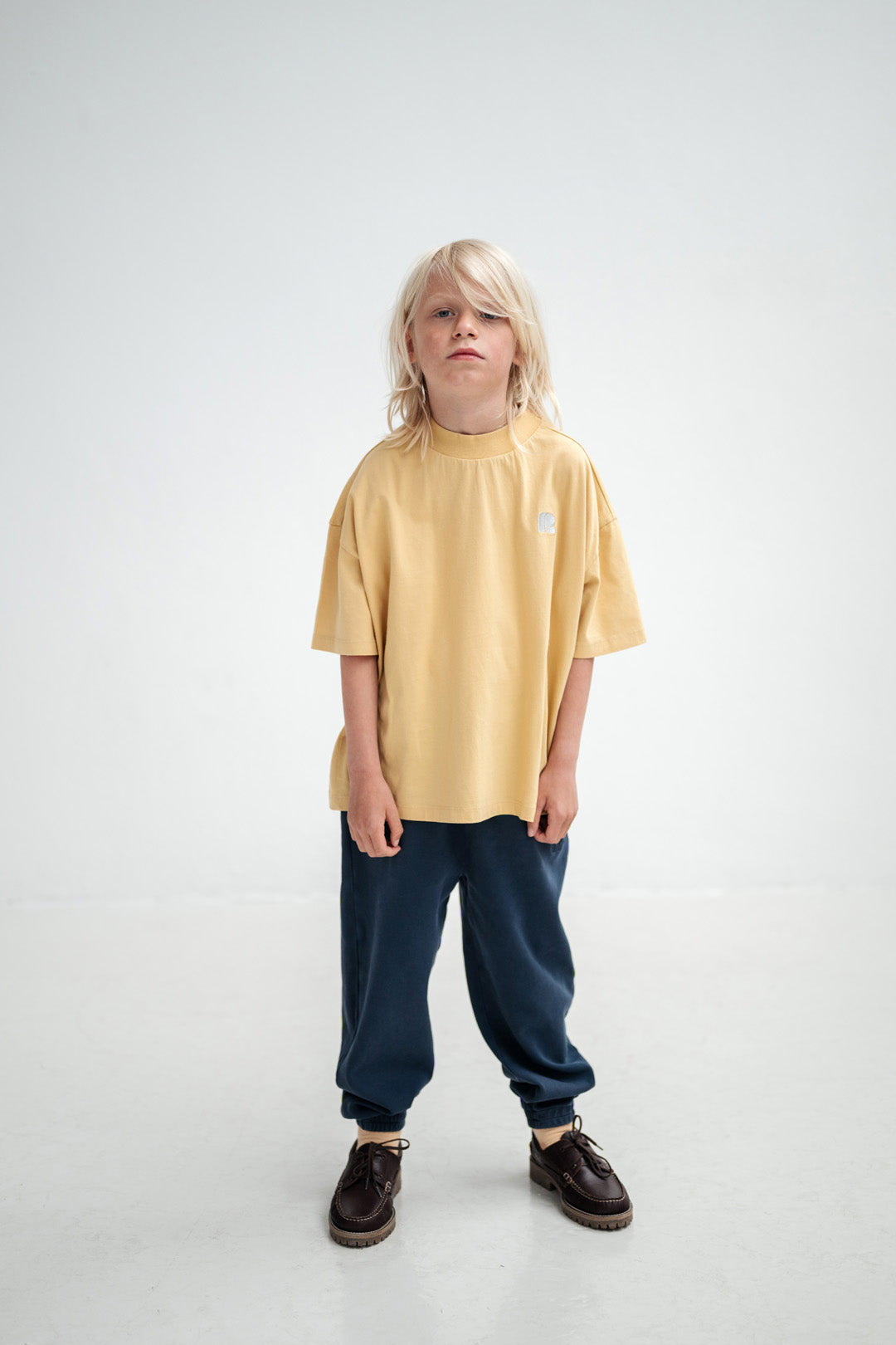 boxy tee - golden oat