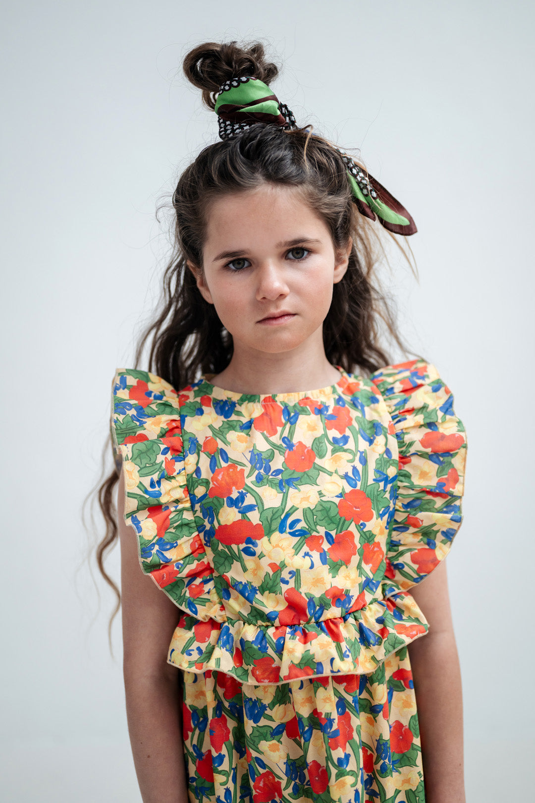 swirl dress - wild flower