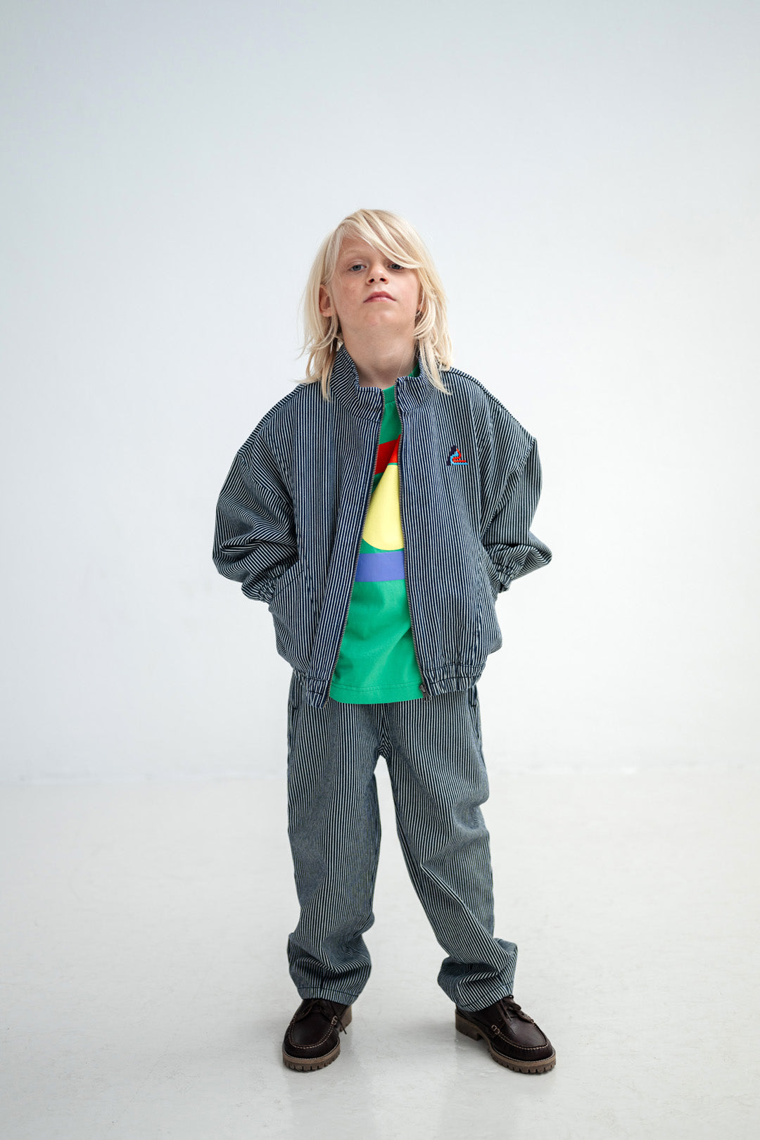 windbreaker - blue stripe