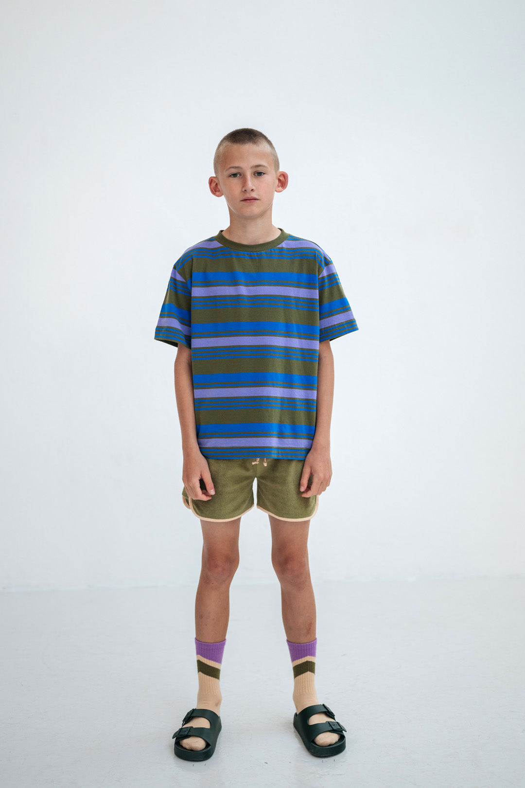 sporty short - dark khaki