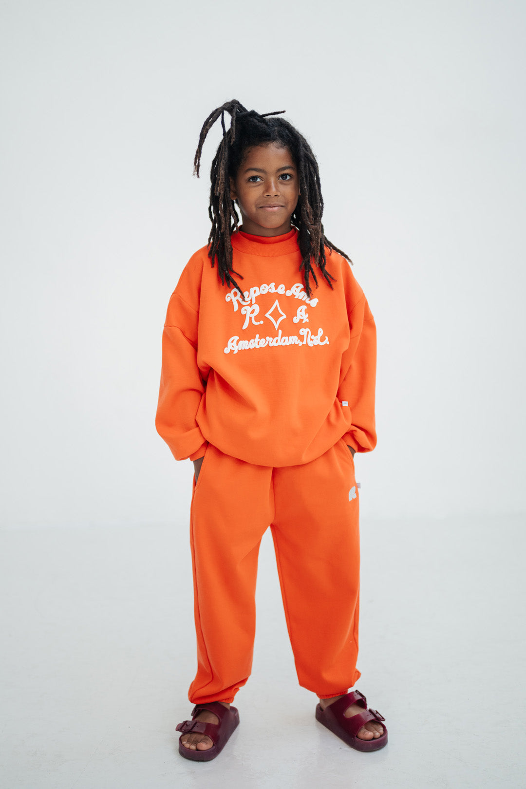 sweatpant - flame red