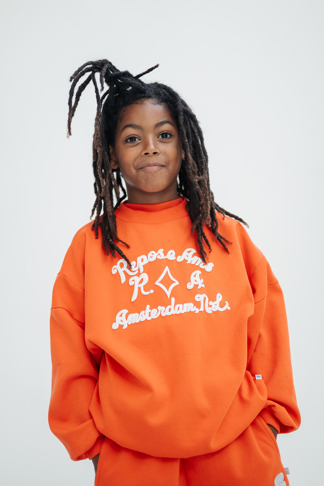 crewneck sweater - flame red