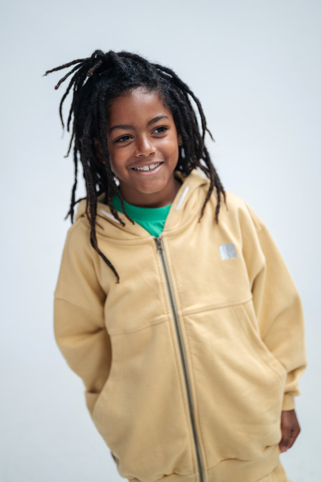 zip hoodie - golden oat