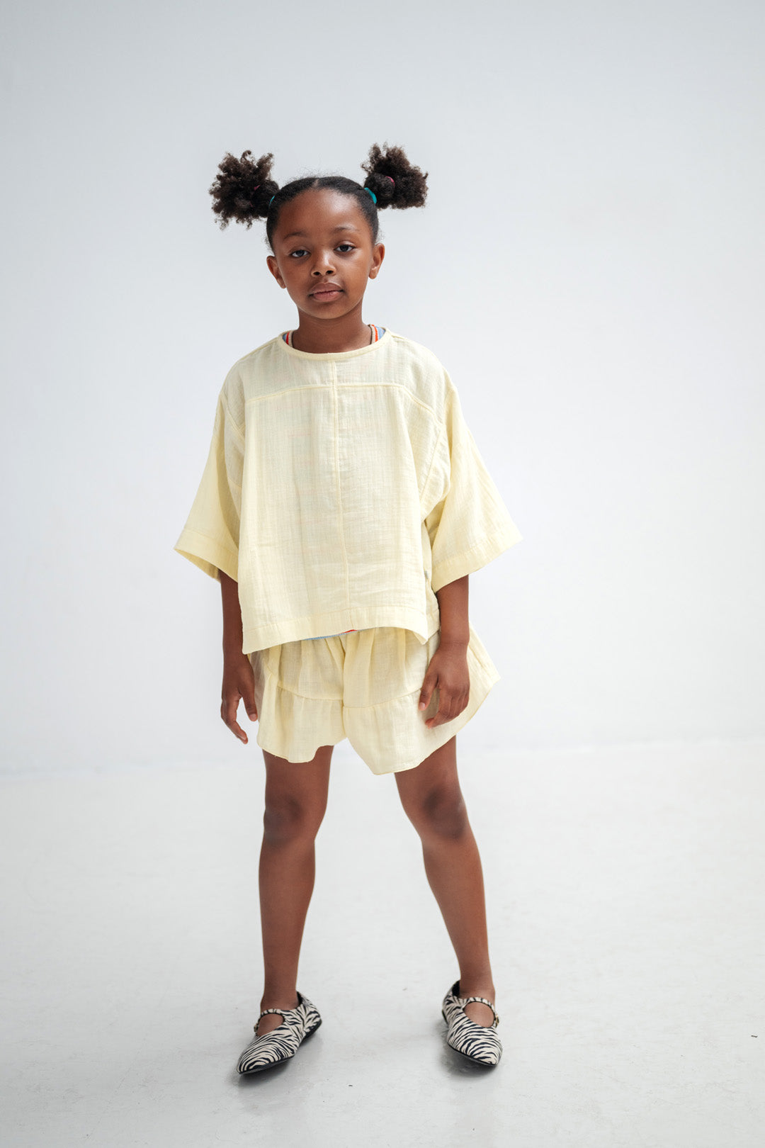 skirt short - soft yellow