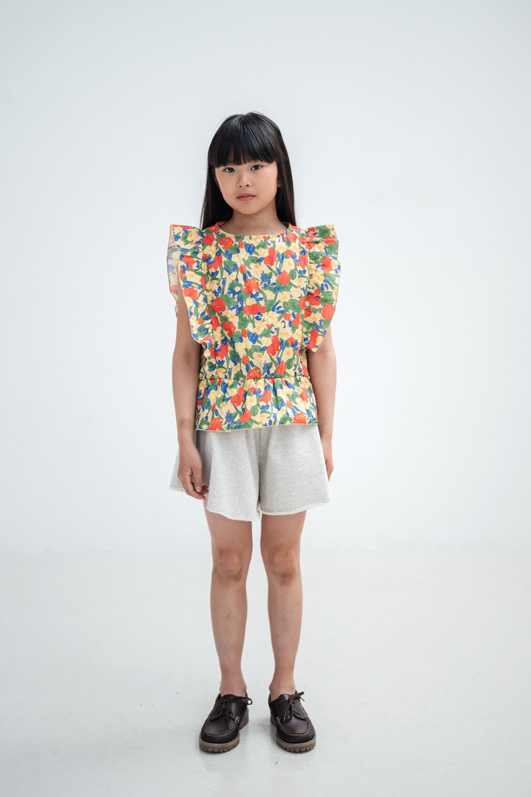 swirl top - wild flower