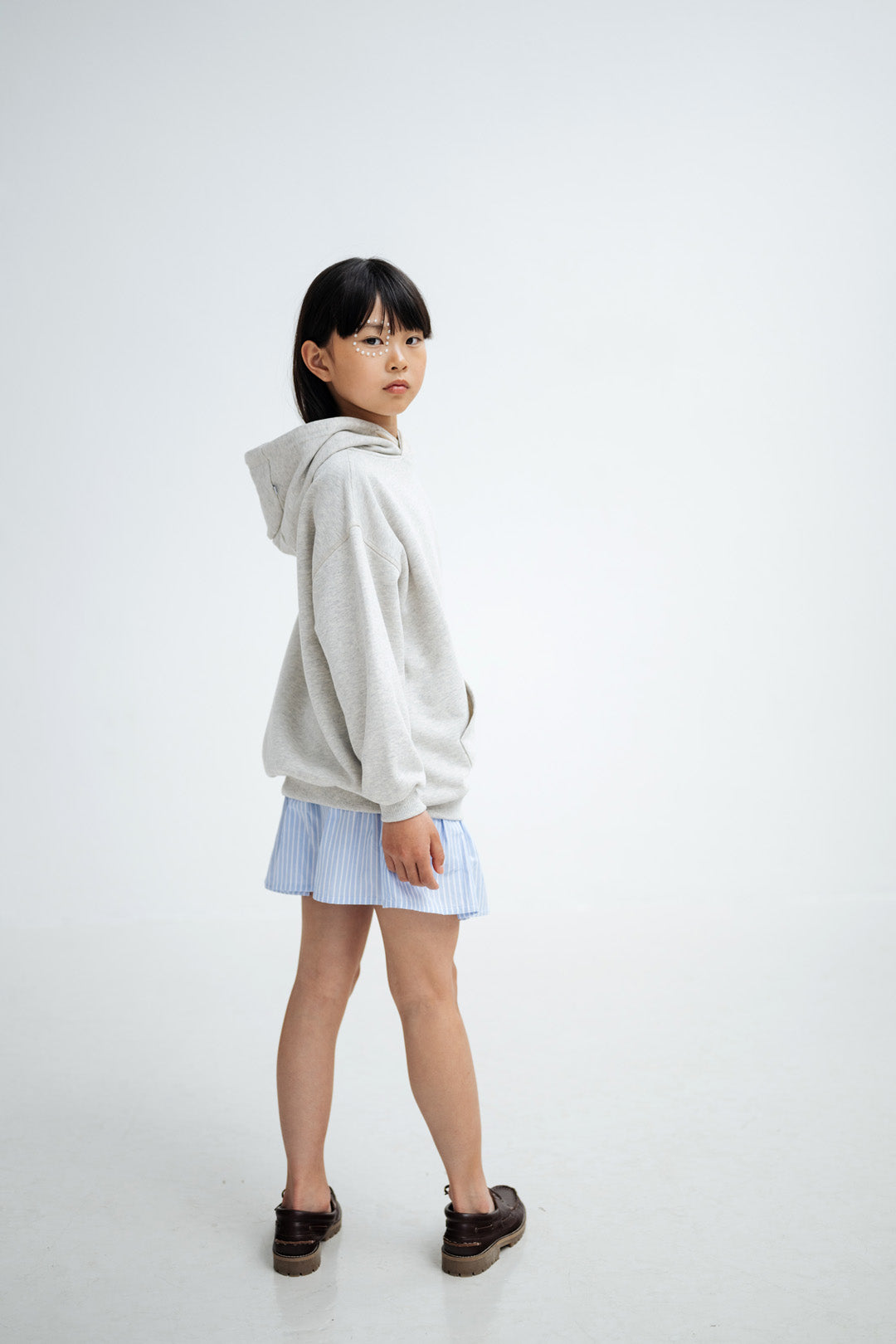button down skirt - oxford stripe
