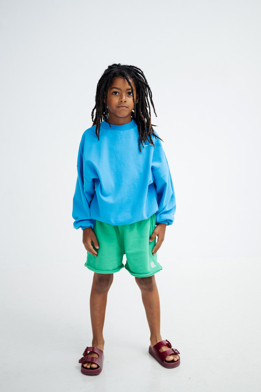 crewneck sweater - azure wave